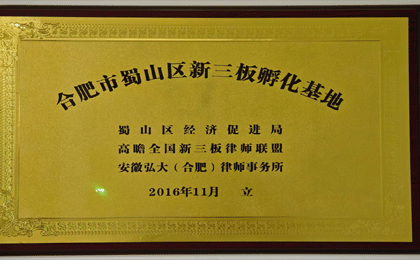 合肥市蜀山区新三板孵化基地
